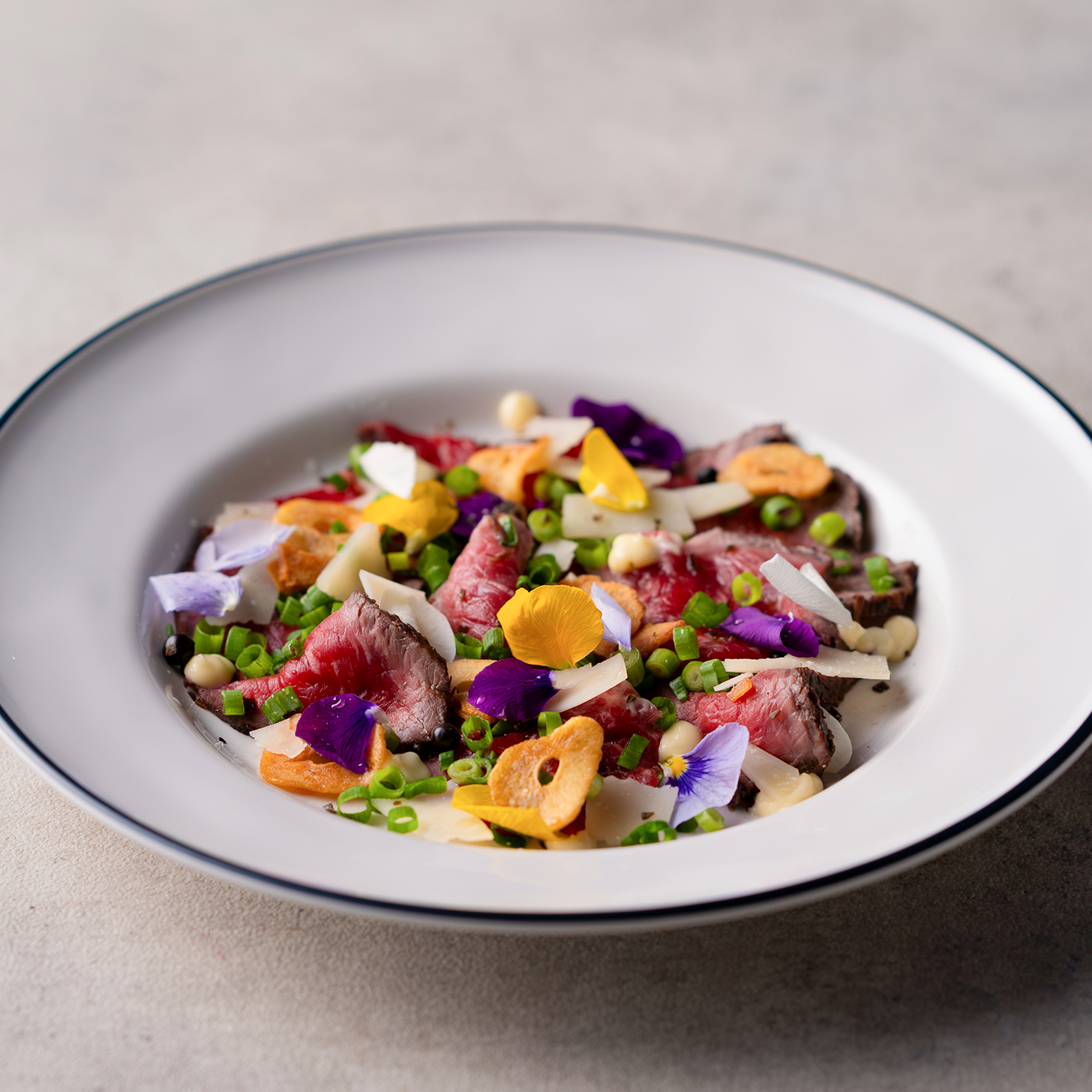 和牛モモ肉のたたきの画像